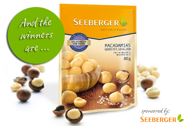 Gewinnerbekanntgabe:  Finde den Fehler und gewinne Australische Macadamias von Seeberger