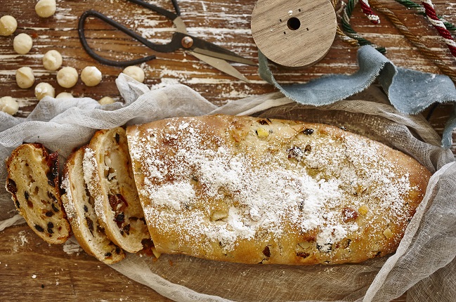 Macadamia Marzipan Stollen