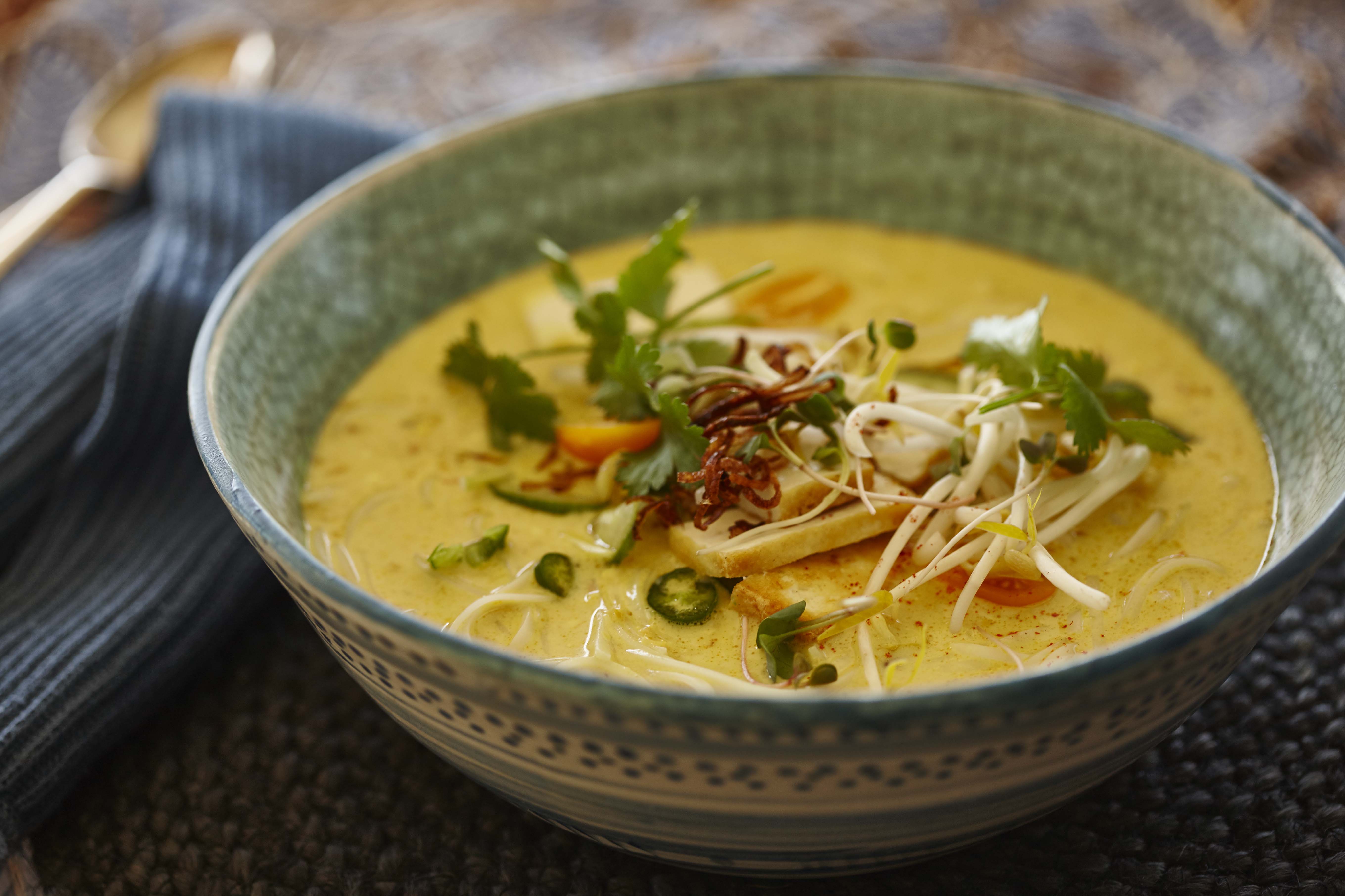 Macadamia Laksa mit Tofu