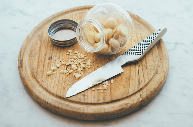 Raffiniertes mit Macadamias