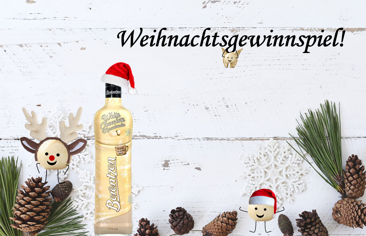 Weihnachts-Gewinnspiel: Berentzen White Chocolate Macadamia