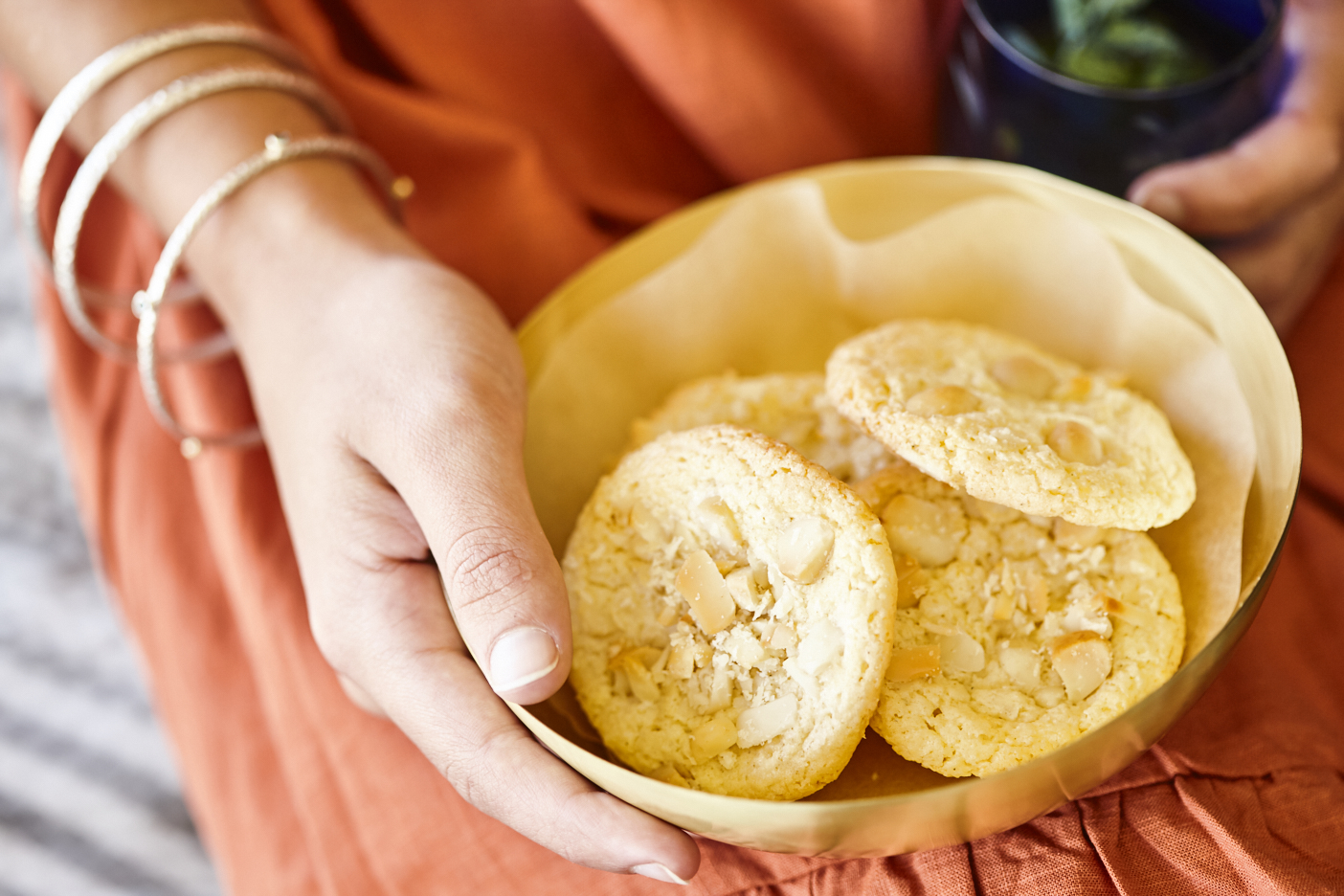 Orientalische Kekse mit Macadamias