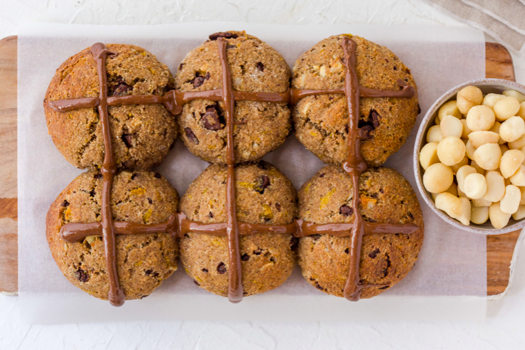 Glutenfreie Low-Carb-Brötchen mit Schokolade