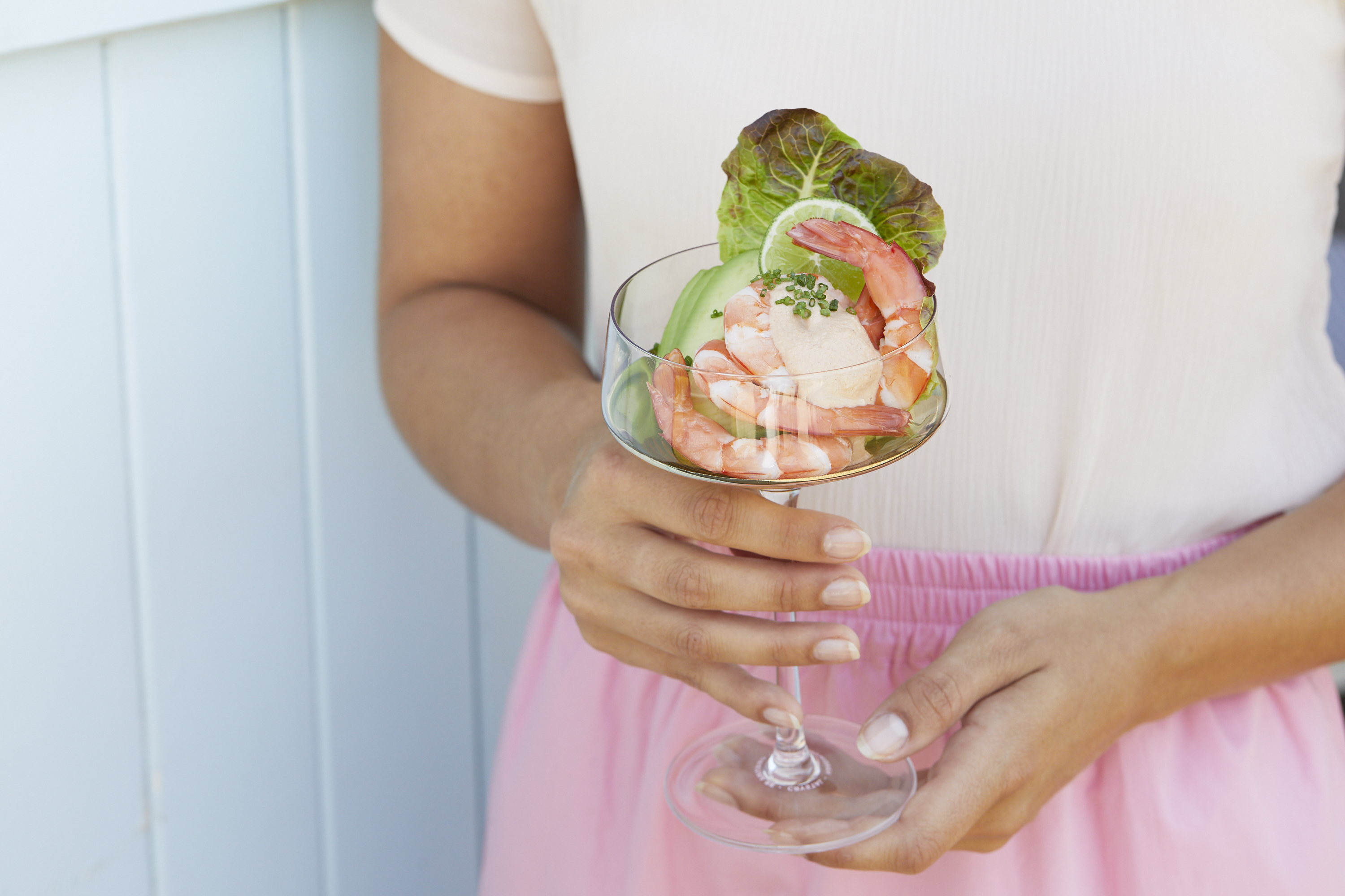 Shrimps-Cocktail mit cremiger Macadamiasoße